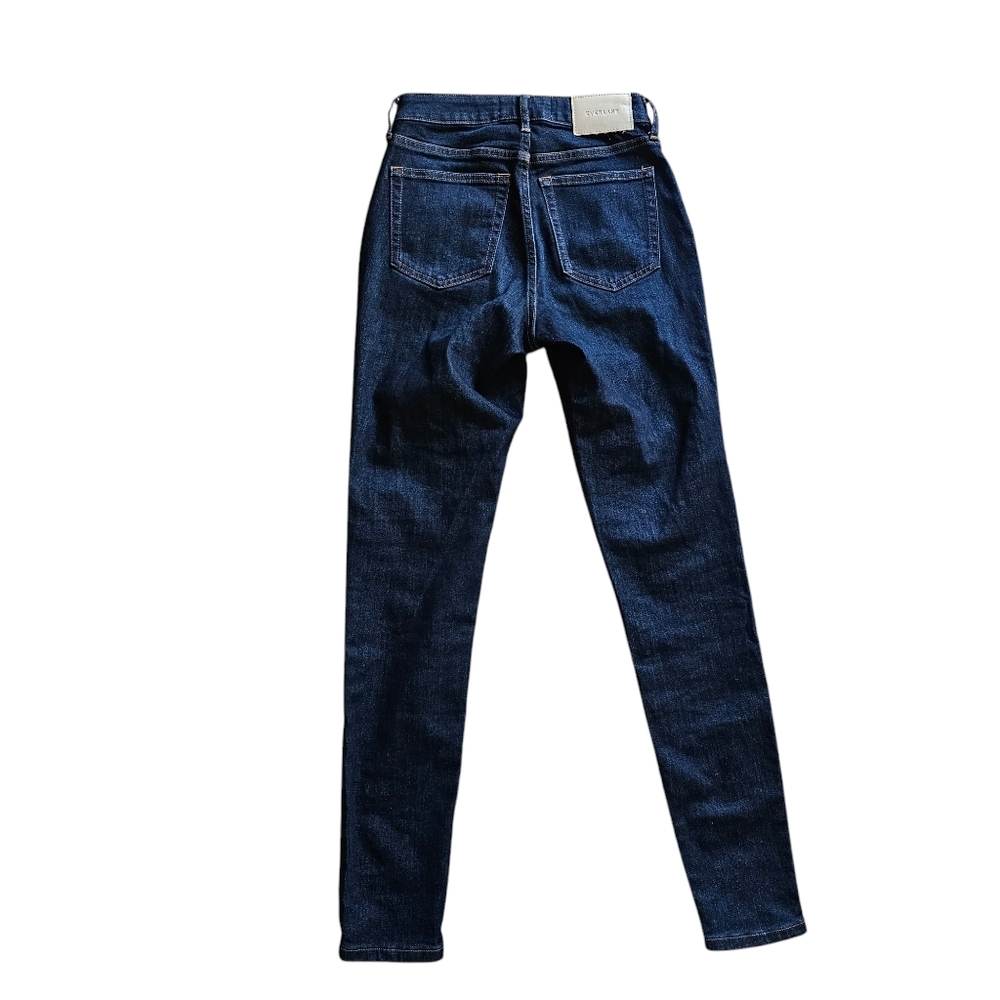 Everlane The Curvy High-Rise Skinny jean dark wash stretch 24 - Picture 2 of 6